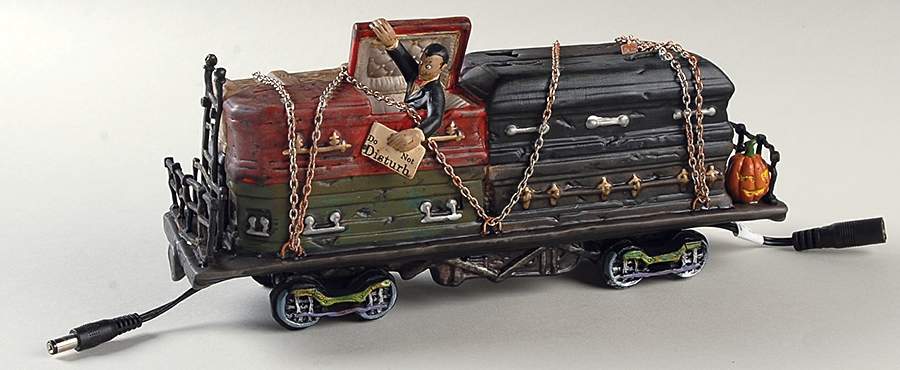 Haunted Rails - Snow Village Halloween Haunted Rails Sleeper Car - Boxed by Department 56-1