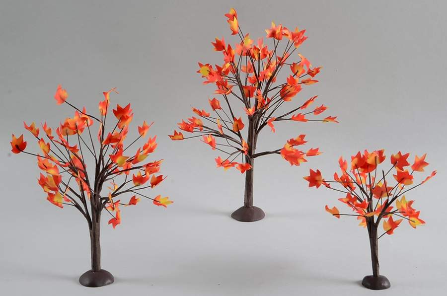 Harvest Collection Accessories Village Autumn Maple Trees - Boxed by Department 56-1