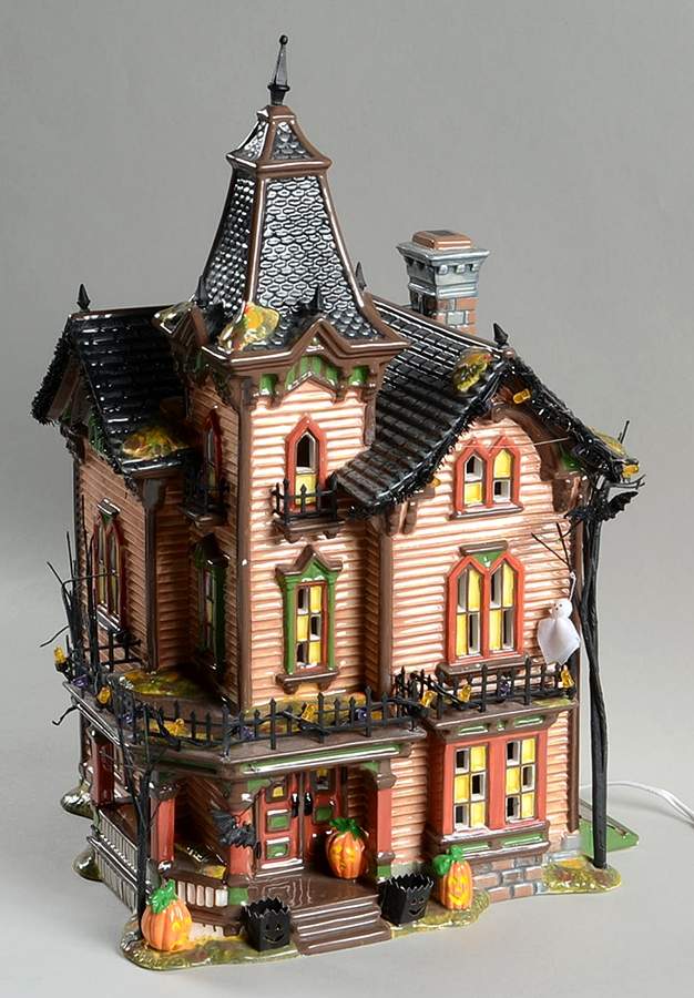 Snow Village Halloween Halloween Victorian House - Boxed by Department 56-1