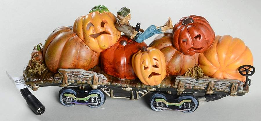 Haunted Rails - Snow Village Halloween Jack & His Lanterns Car - Boxed by Department 56-1