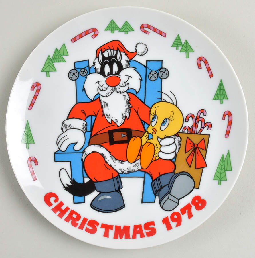 Loony Tunes Christmas Plate Christmas 1978 - Boxed by Dave Grossman-1