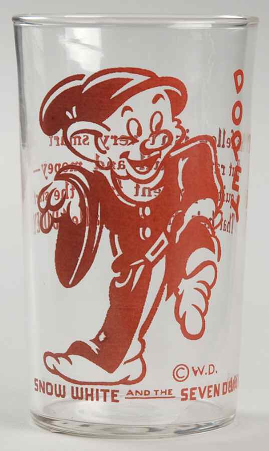 Snow White and the Seven Dwarfs (Glasses) Dopey-Red - No Box by Disney-1