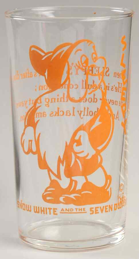 Snow White and the Seven Dwarfs (Glasses) Sleepy-Orange - No Box by Disney-1