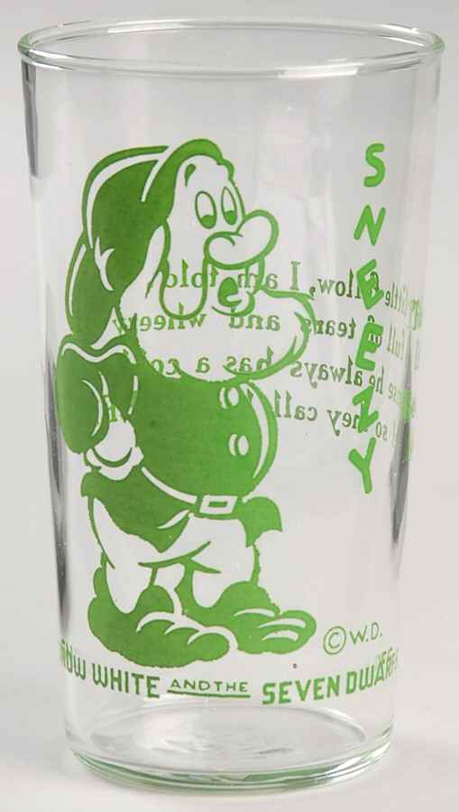Snow White and the Seven Dwarfs (Glasses) Sneezy-Green - No Box by Disney-1
