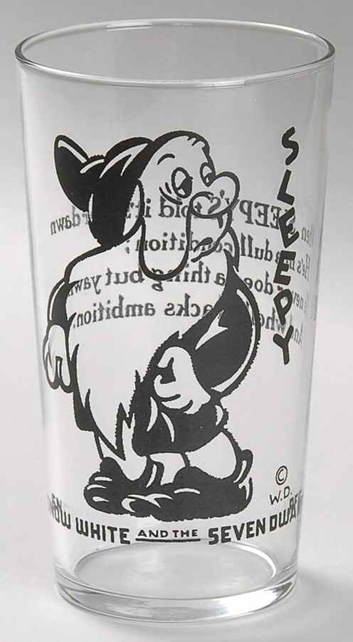 Snow White and the Seven Dwarfs (Glasses) Sleepy-Black - No Box by Disney-1