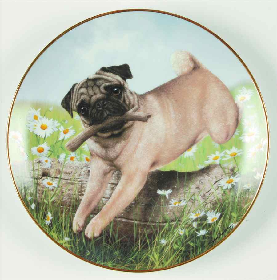 Pugs Pug In Play - No Box by Danbury Mint-1