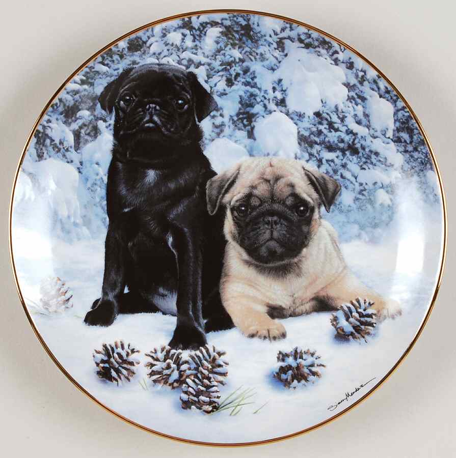 Pugs Snow Pugs - No Box by Danbury Mint-1