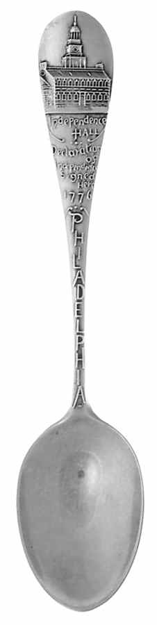 Durgin Souvenir Spoon Philadelphi, Pa-Independence Hall - No Box by Durgin-1