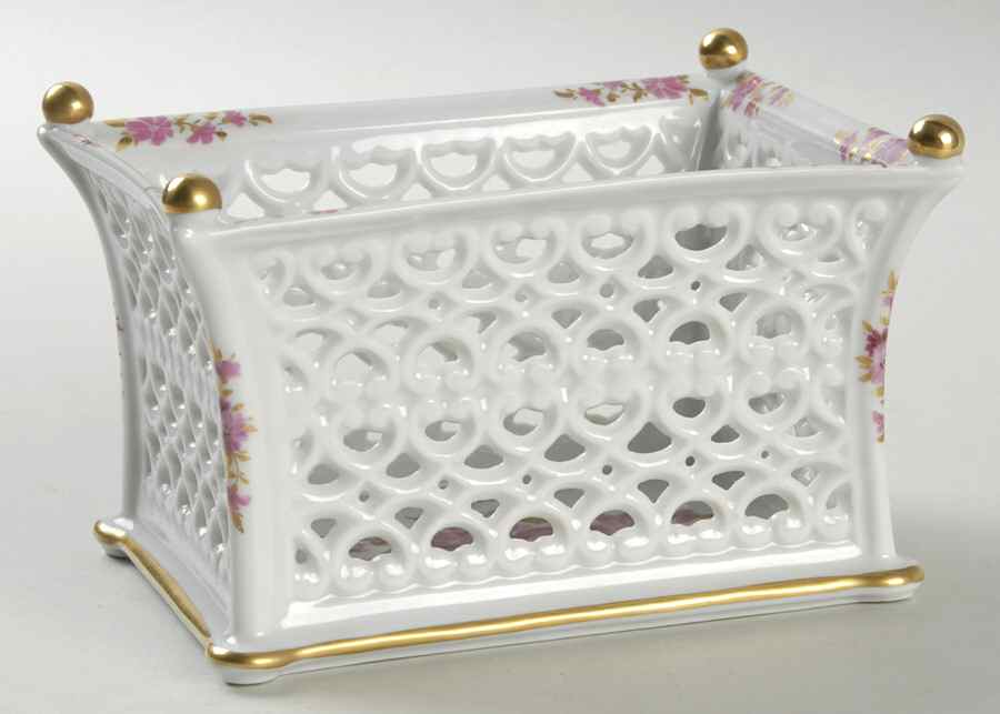 Dresden Giftware Floral Pierced Bowl - No Box by Dresden (German)-1