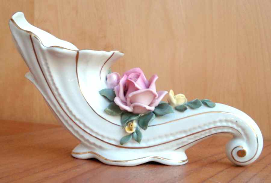 Dresden Giftware Cornucopia Vase - No Box by Dresden (German)-1