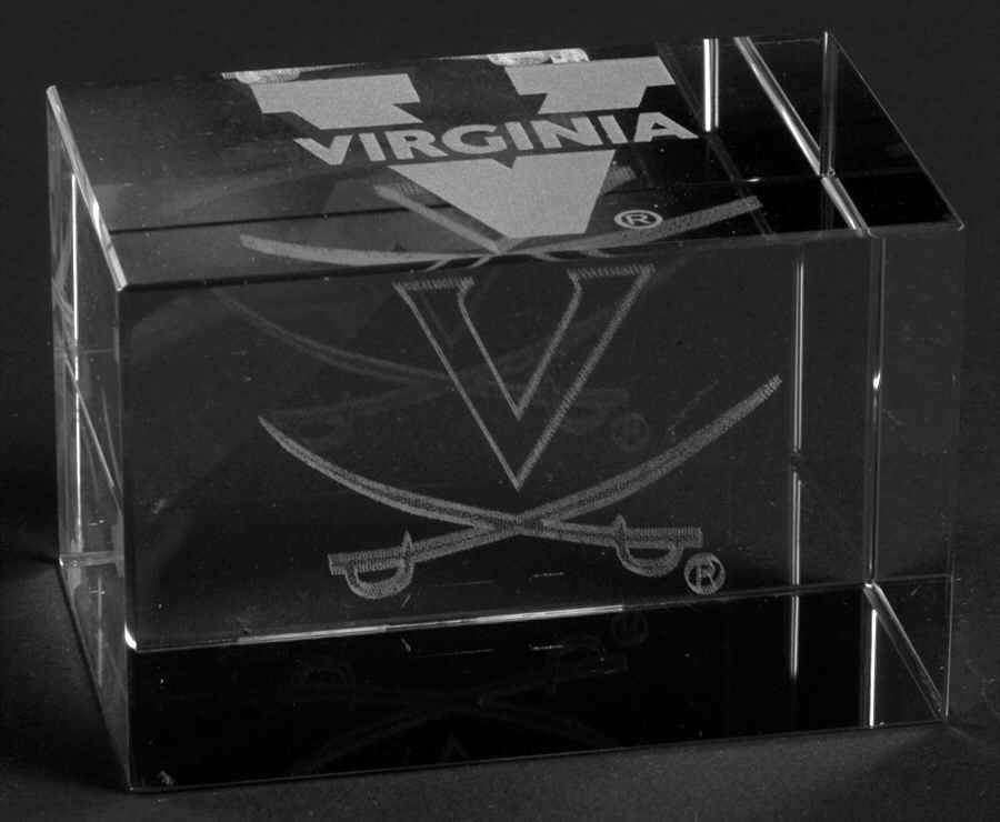 Collegiate Cube Paperweight University Of Virginia - Boxed by Dynasty Gallery-1
