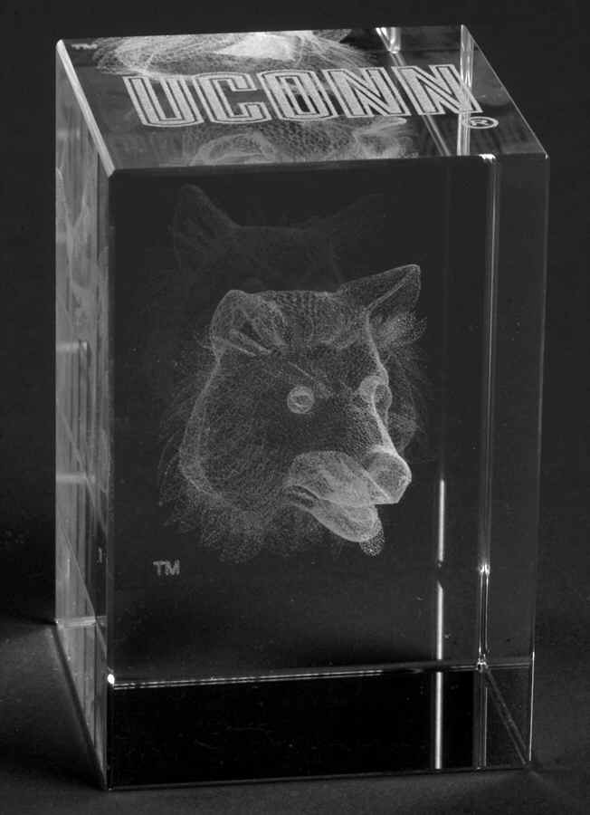 Collegiate Cube Paperweight University Of Connecticut - Boxed by Dynasty Gallery-1