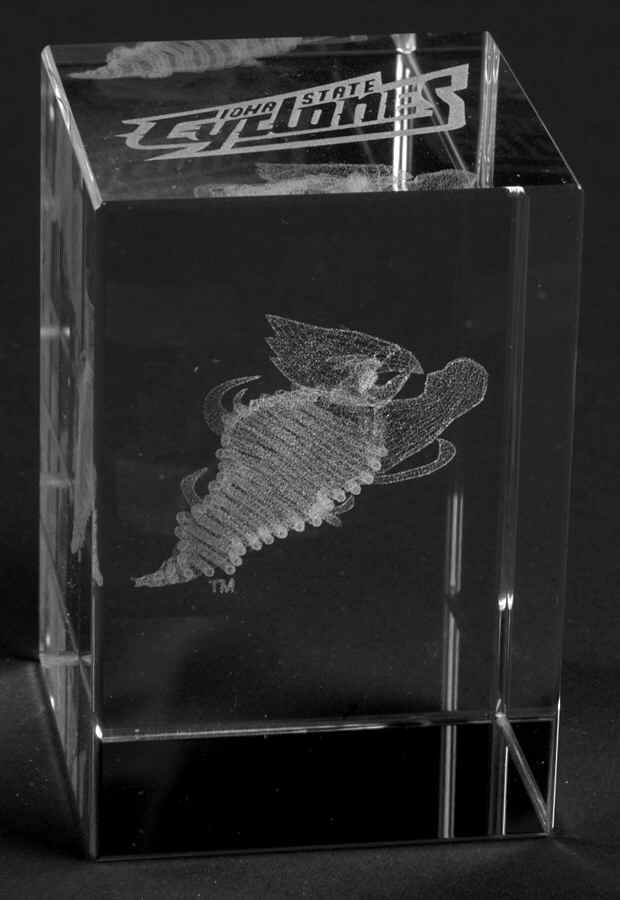 Collegiate Cube Paperweight Iowa State - Boxed by Dynasty Gallery-1