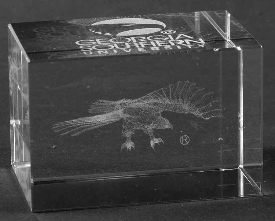Collegiate Cube Paperweight Georgia Southern University - Boxed by Dynasty Gallery-1