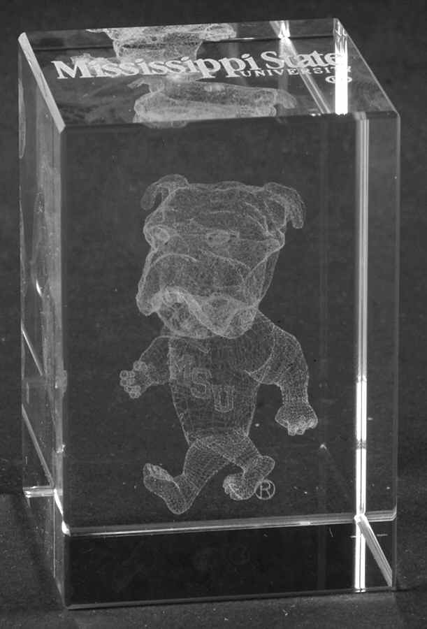 Collegiate Cube Paperweight Mississippi State University - Boxed by Dynasty Gallery-1