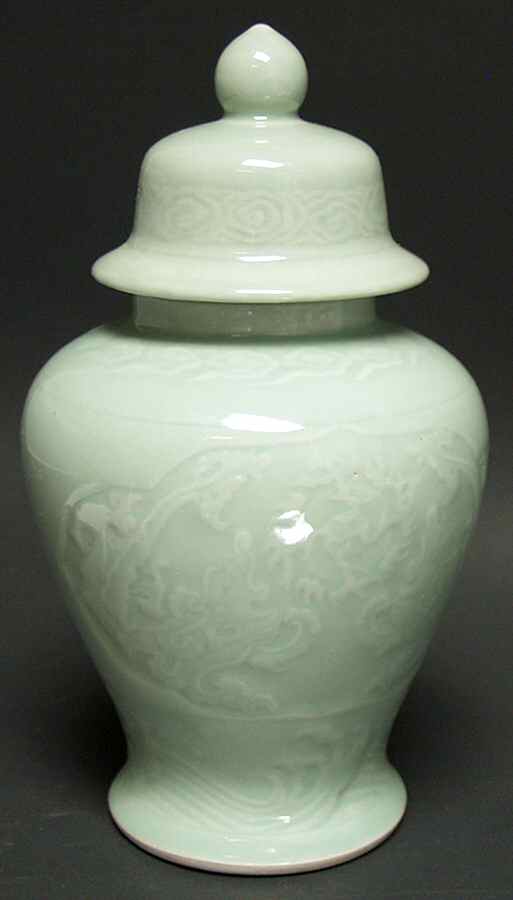 Celadon Giftware Temple Jar-Large - No Box by Dynasty Gallery-1