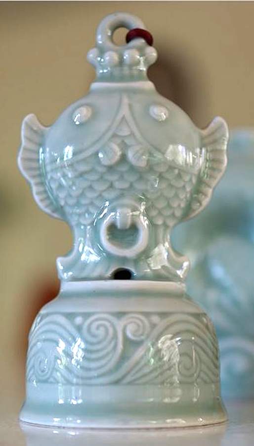 Celadon Giftware Double Fish Bell - No Box by Dynasty Gallery-1