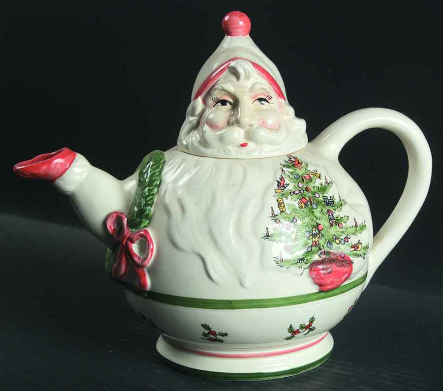 Department 56 Christmas Figurines Christmas Kringles Tea Pot - Boxed by Department 56-1
