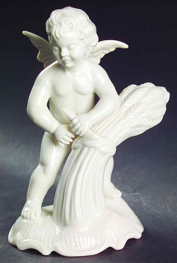 Four Seasons Cherubs Autumn-Wheat - No Box by Dresden (German)-1