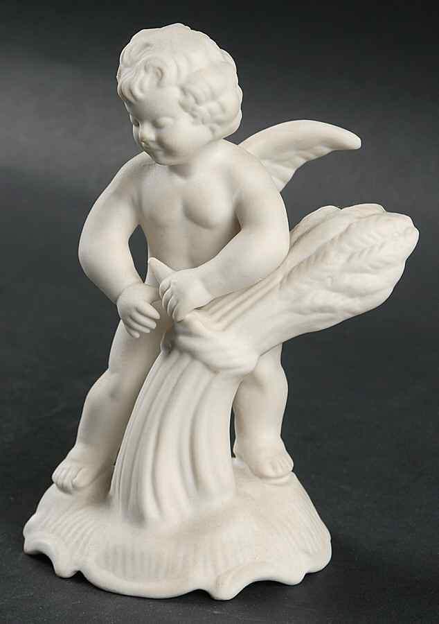 Four Seasons Cherubs Autumn-Wheat - No Box by Dresden (German)-1