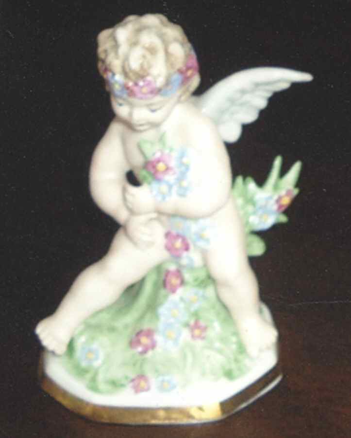 Four Seasons Cherubs Spring-Flowers - No Box by Dresden (German)-1