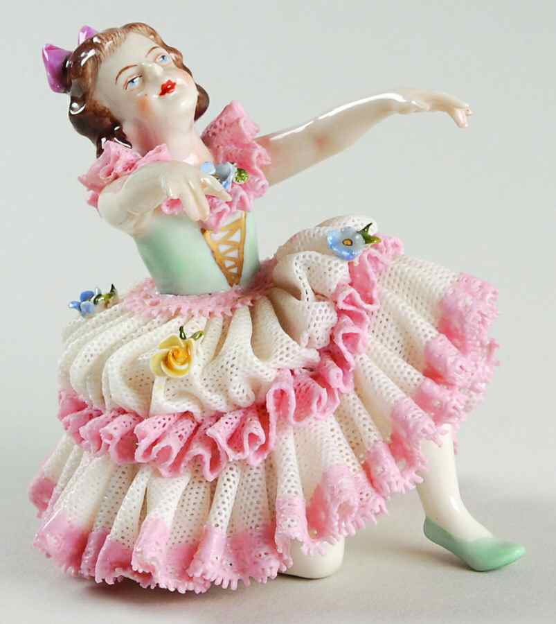 Dresden Figurines Ballerina Girl - No Box by Dresden (German)-1