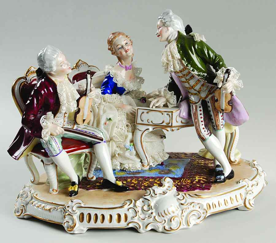Dresden Figurines Trio Of Musicians - No Box by Dresden (German)-1