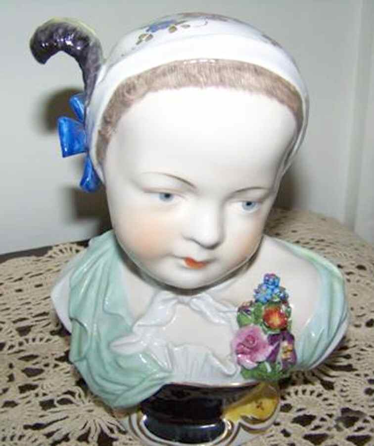 Dresden Figurines Female Bust-Mini - No Box by Dresden (German)-1