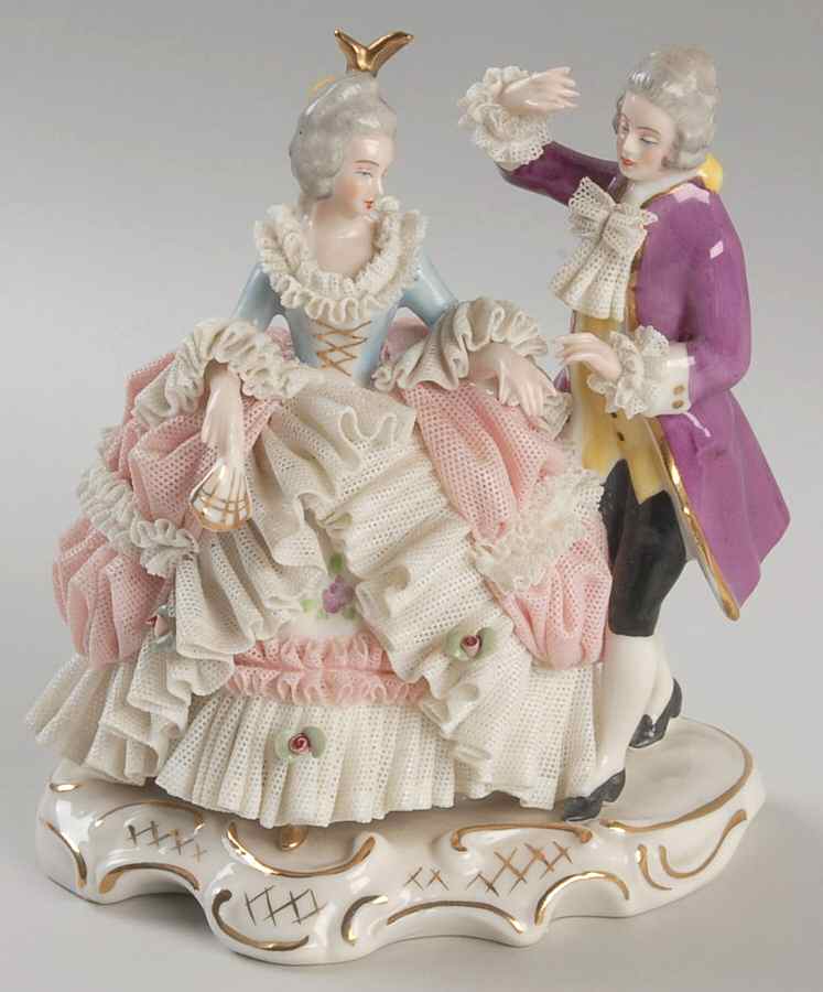 Dresden Figurines Dancing Couple - No Box by Dresden (German)-1