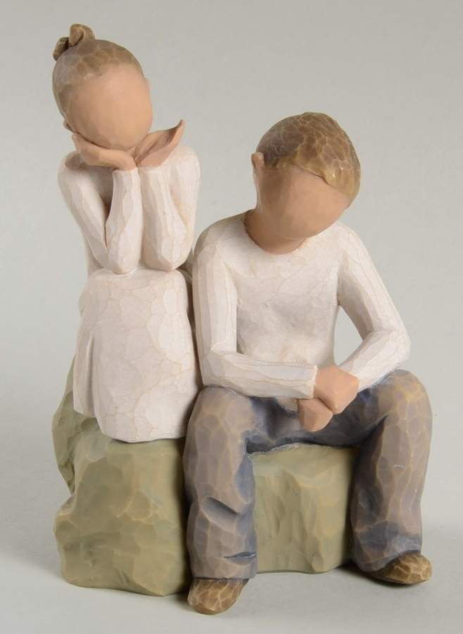 Willow Tree Brother And Sister -Light Skin - Boxed by Demdaco-1