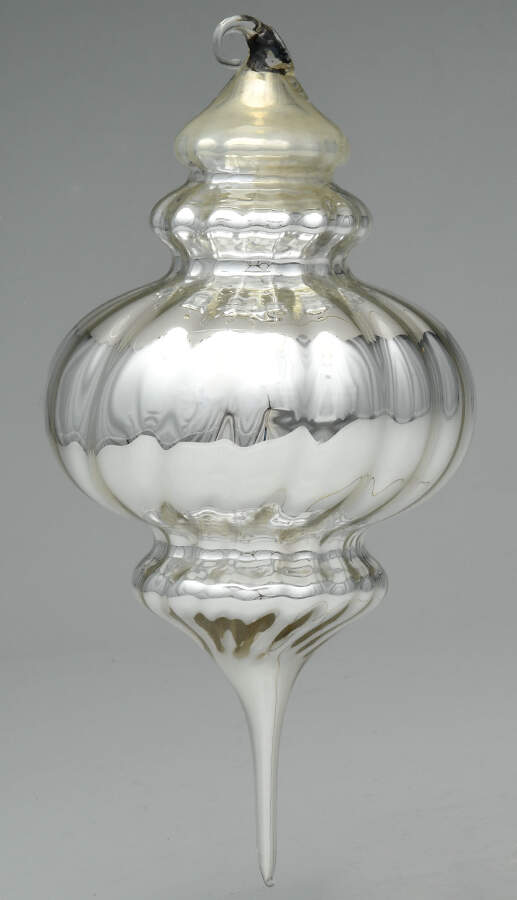 Blown Glass Ornaments Optic Tear Drop Finial Ornament - No Box by Department 56-1