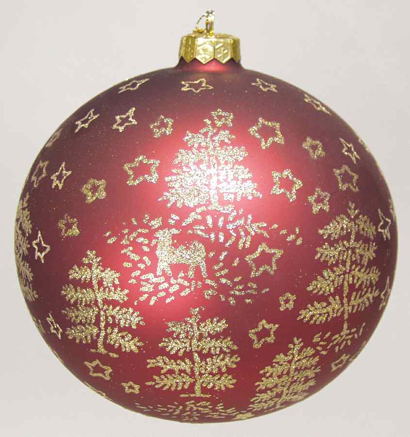 Blown Glass Ornaments Cabin Creek Jumbo Ornament - Boxed by Department 56-1