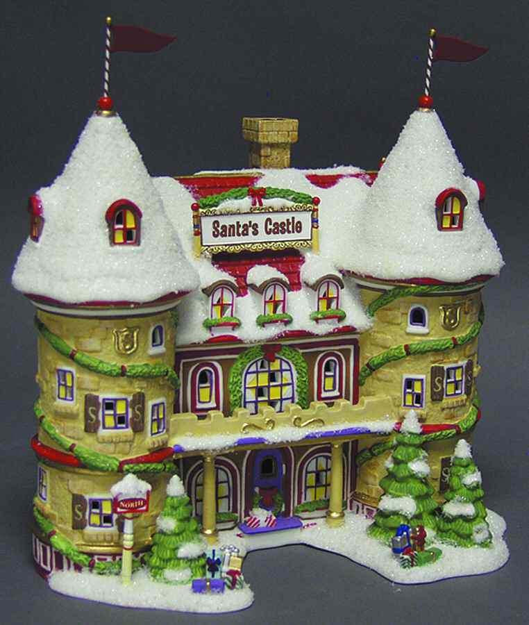 Santa Claus Is Coming To Town Santa's Castle - No Box by Department 56-1