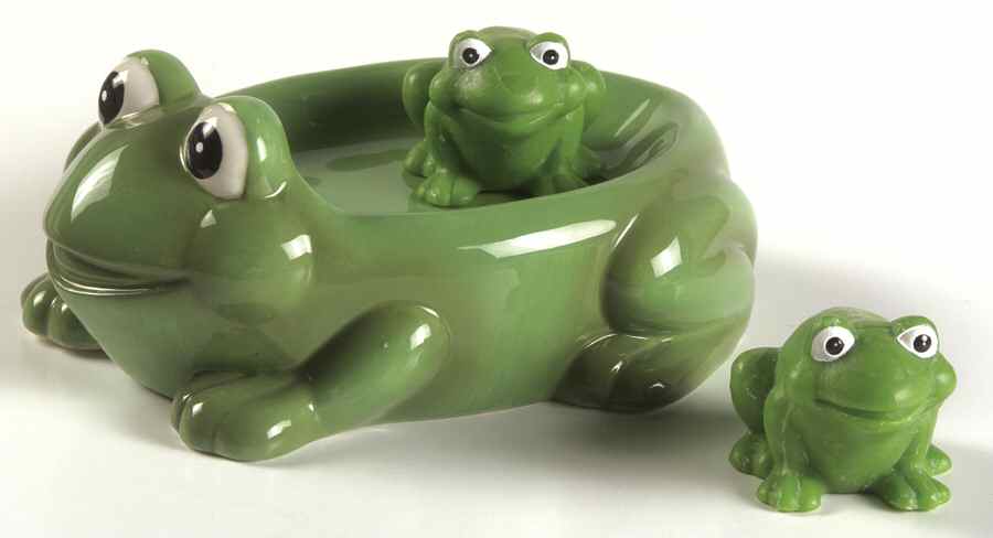 Department 56 Giftware Frog Soap Dish With 2 Soaps - Boxed by Department 56-1