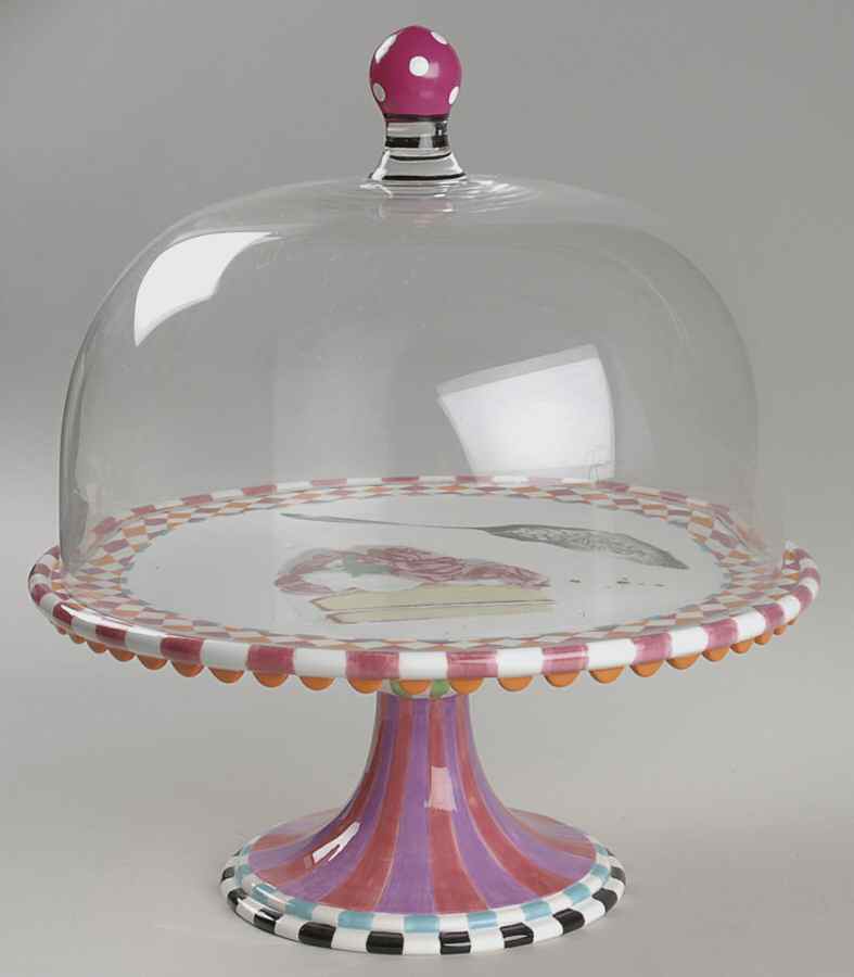 Department 56 Giftware Happy Birthday Domed Cake Plate - Boxed by Department 56-1