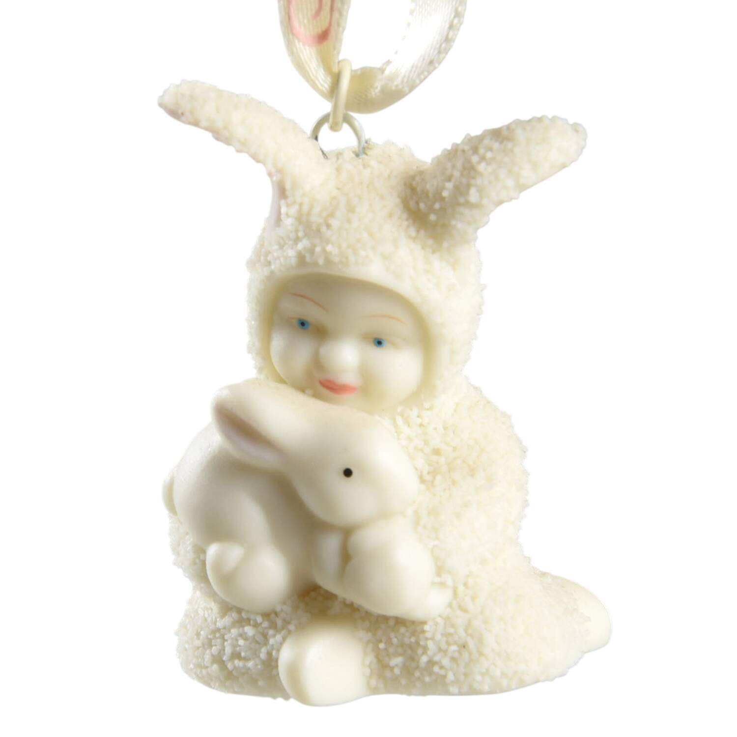 Snowbunnies Mini Ornament Tree Holding Bunny - No Box by Department 56-1