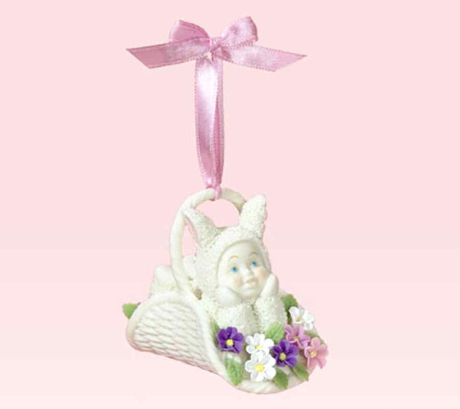 Snowbunnies Mini Ornament Tree Spring Bouquet - No Box by Department 56-1