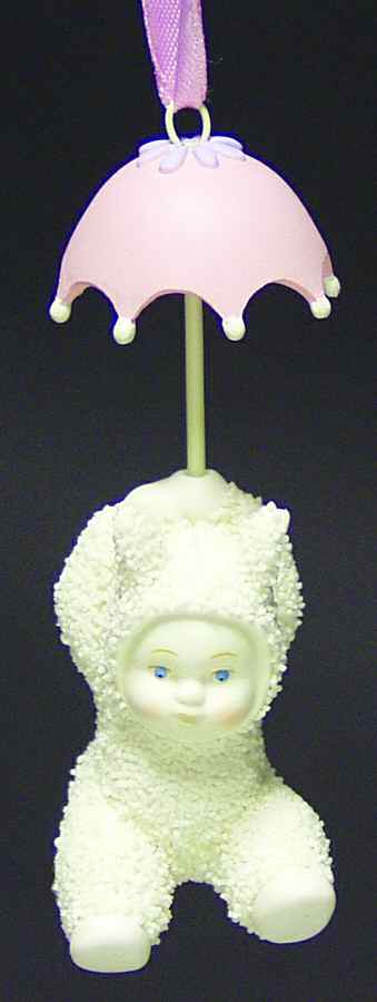 Snowbunnies Mini Ornament Tree Floating Along - No Box by Department 56-1