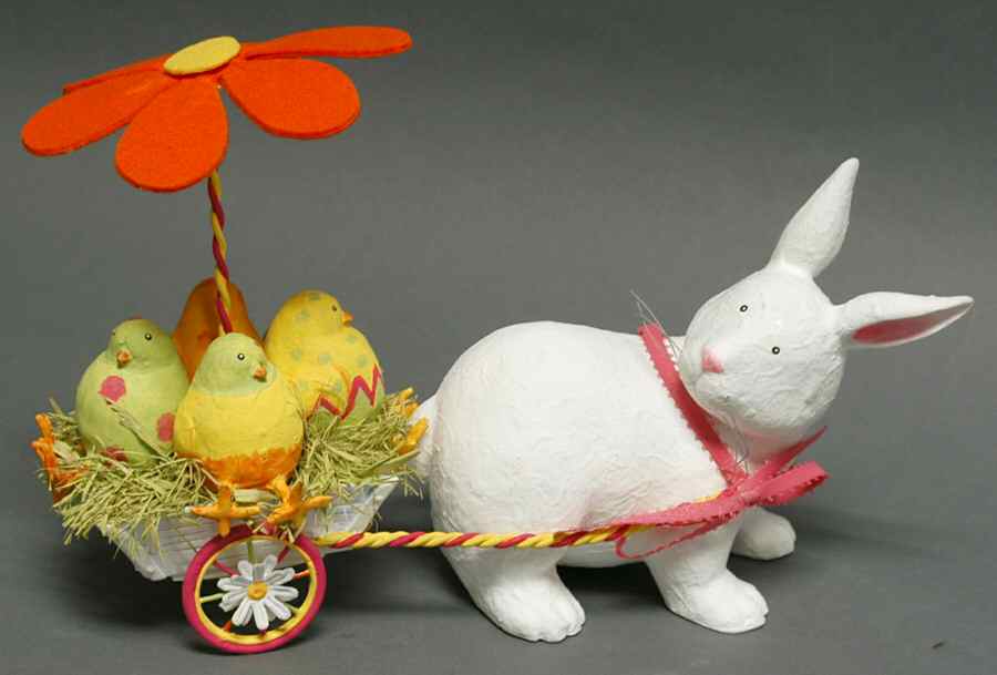 Dipped Chicks Bunny Pulling Cart Of Chicks - Boxed by Department 56-1