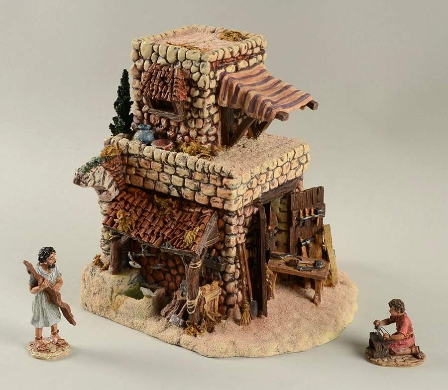 The Holy Land Carpenter's Shop - No Box by Department 56-1