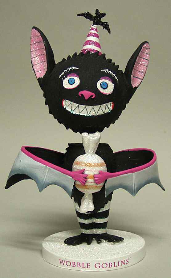 Glitterville Halloween Bat Wobble Gobblin - Boxed by Department 56-1