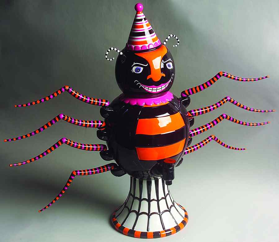 Glitterville Halloween Spider Cider Server - No Box by Department 56-1