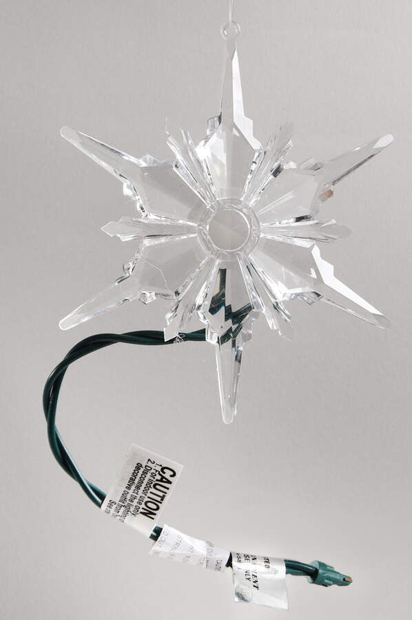 Department 56 Ornaments Blue Lit Snowflake - With Box 53 by Department 56-1