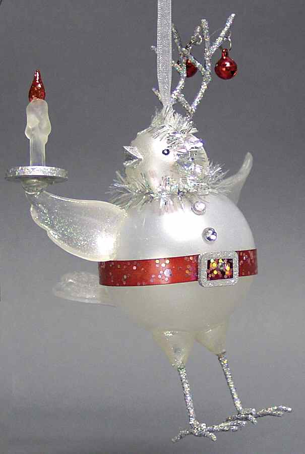 Department 56 Ornaments Tinsel Chick With Deer Antlers - No Box by Department 56-1