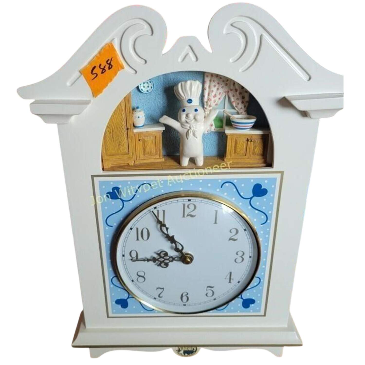Danbury Mint Figurine Pillsbury Doughboy Clock - Boxed by Danbury Mint-1