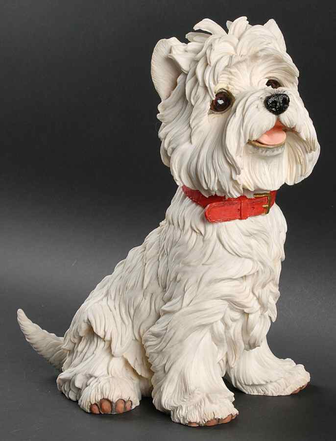 Danbury Mint Figurine Westie-Sitting - No Box by Danbury Mint-1