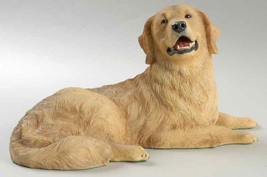Danbury Mint Figurine Golden Grin-Retriever - Boxed by Danbury Mint-1
