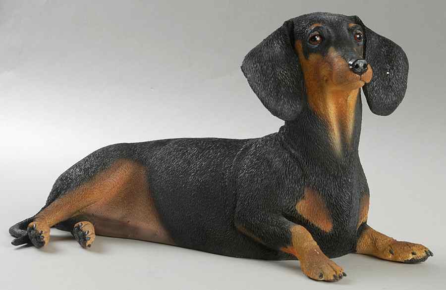Danbury Mint Figurine Dainty Dachshund - With Box by Danbury Mint-1