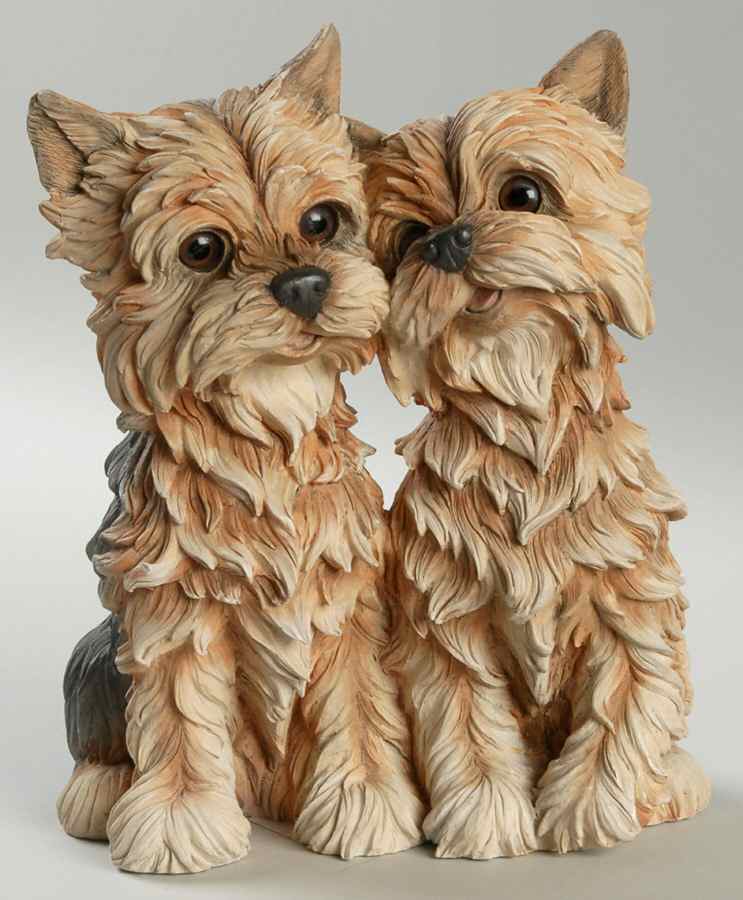 Danbury Mint Figurine Lean On Me-Yorkie - Boxed by Danbury Mint-1