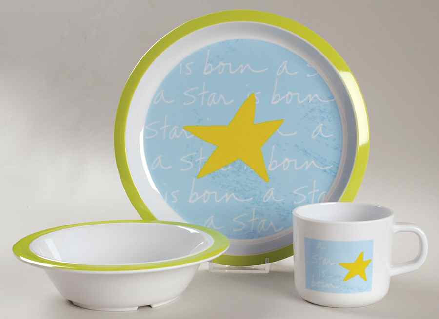 Messages From the Heart A Star Is Born-Melamine Baby Set - Boxed by Department 56-1